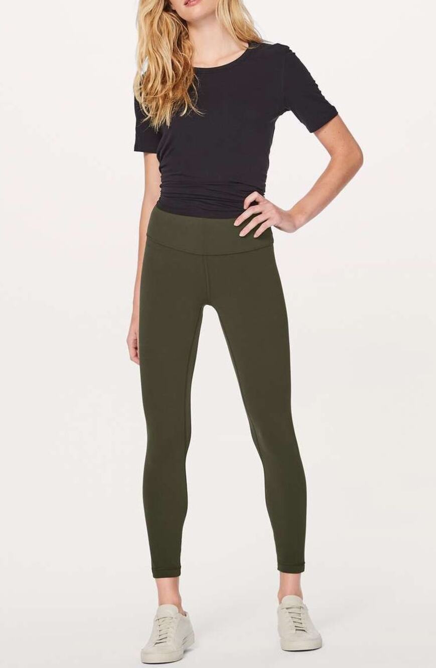 Lululemon Align Pant II Leggings 25" Dark Olive Green 4